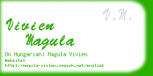 vivien magula business card